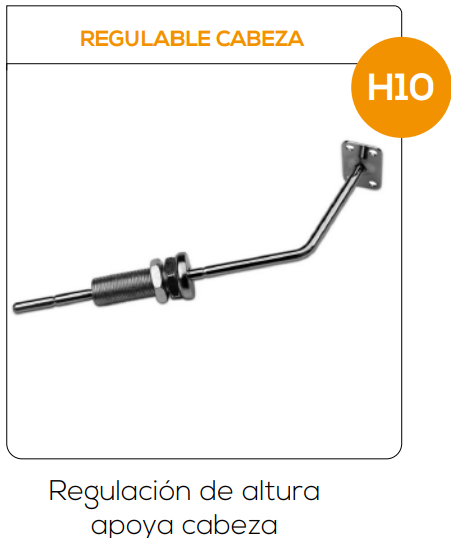 Regulable Cabeza - Regulación de altura apoya cabeza 4